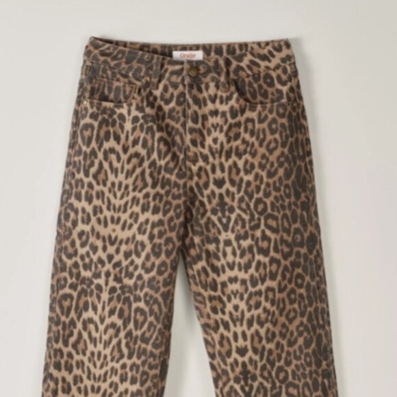 Oraije Paris Solange Straight Jeans Leopard Print Bestsellers - Picture 5 of 7
